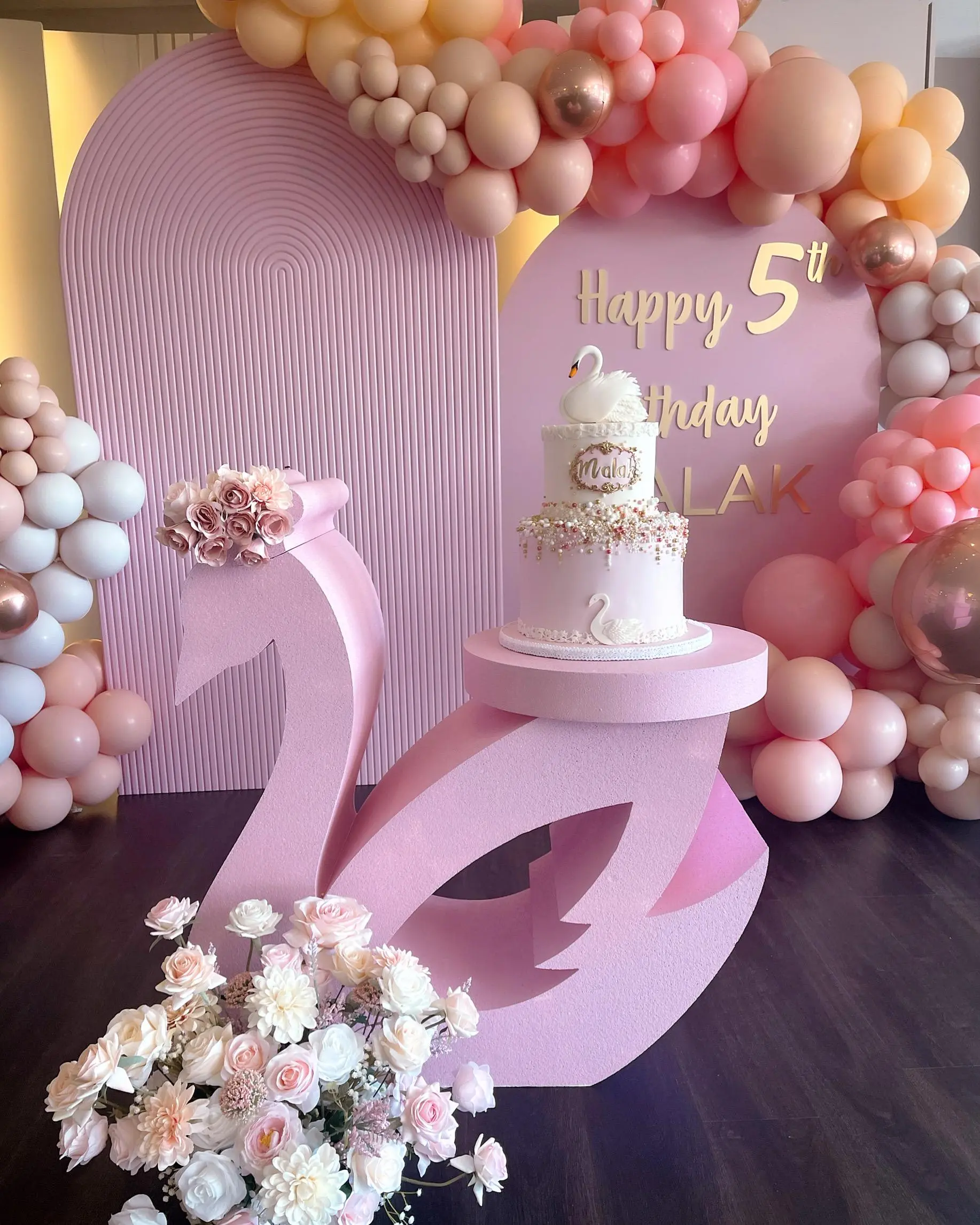 Custom cake with colorful buttercream and fondant decorations by Shabnam Cake House in Richmond Hill