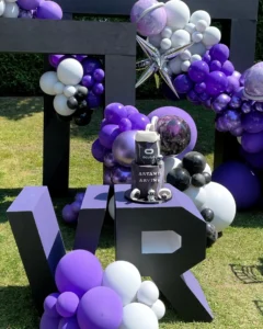 Custom cake with colorful buttercream and fondant decorations by Shabnam Cake House in Richmond Hill