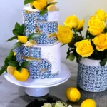 Custom cake with colorful buttercream and fondant decorations by Shabnam Cake House in Richmond Hill