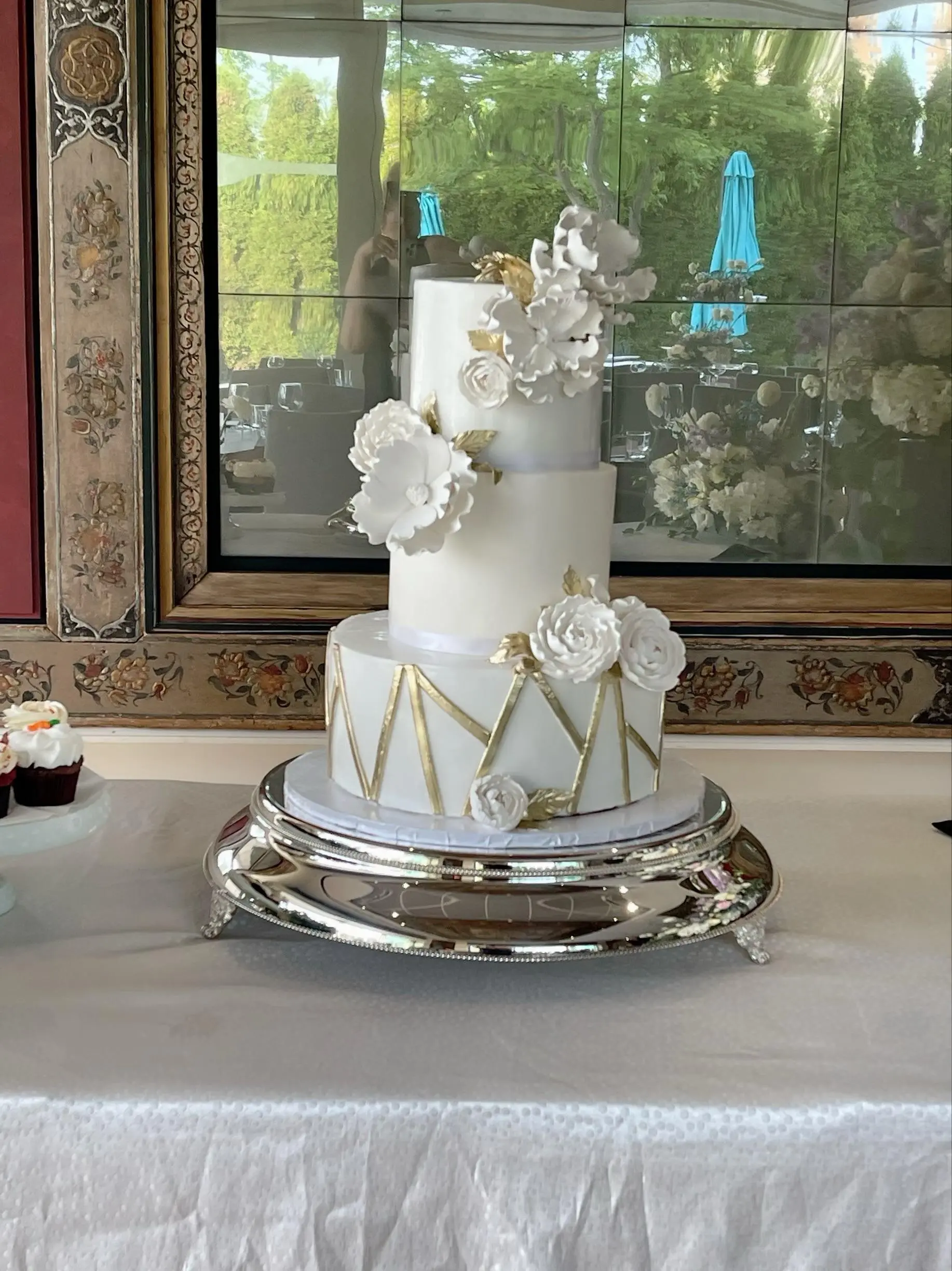 Custom cake with colorful buttercream and fondant decorations by Shabnam Cake House in Richmond Hill