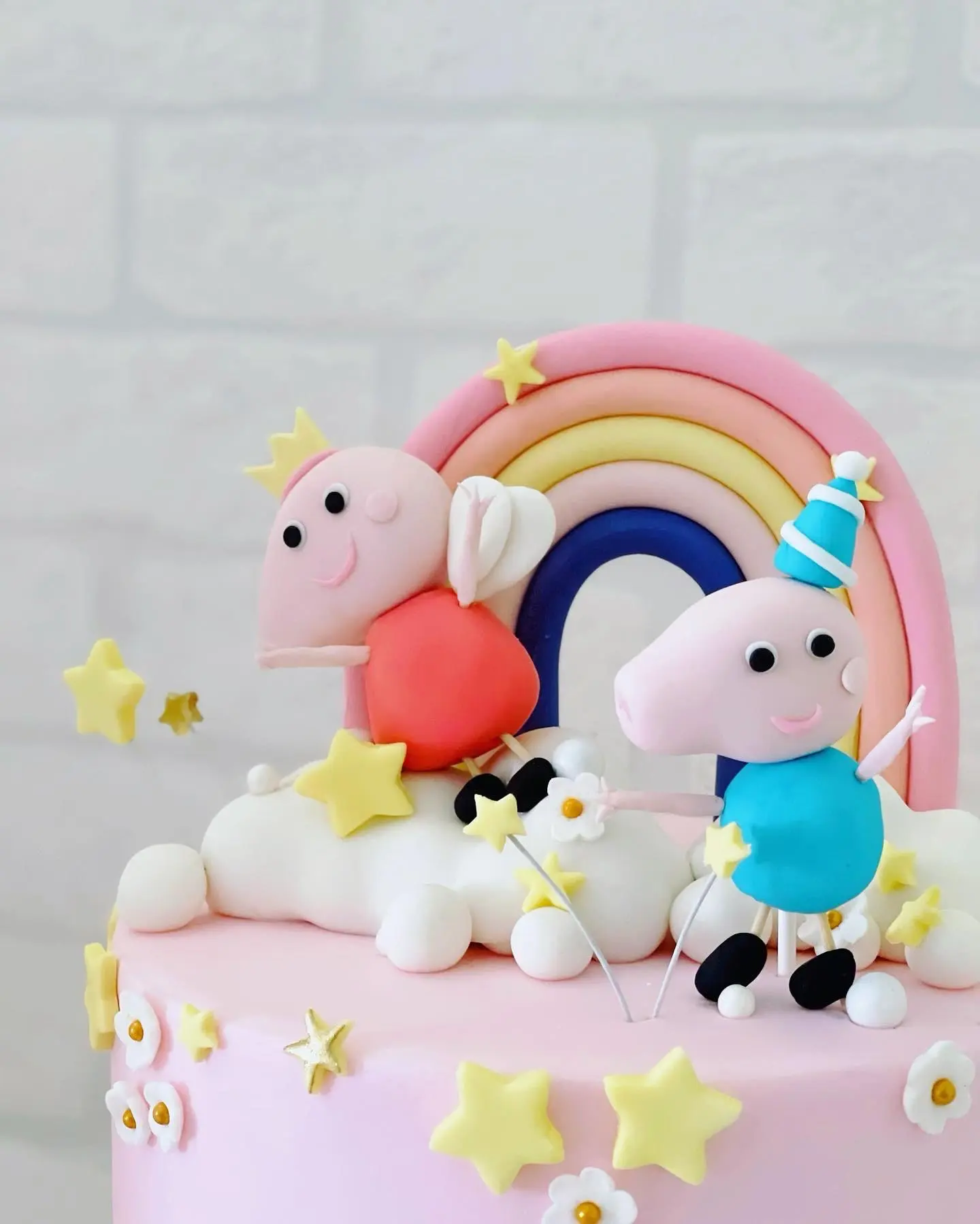 Custom cake with colorful buttercream and fondant decorations by Shabnam Cake House in Richmond Hill