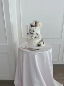 Custom cake with colorful buttercream and fondant decorations by Shabnam Cake House in Richmond Hill