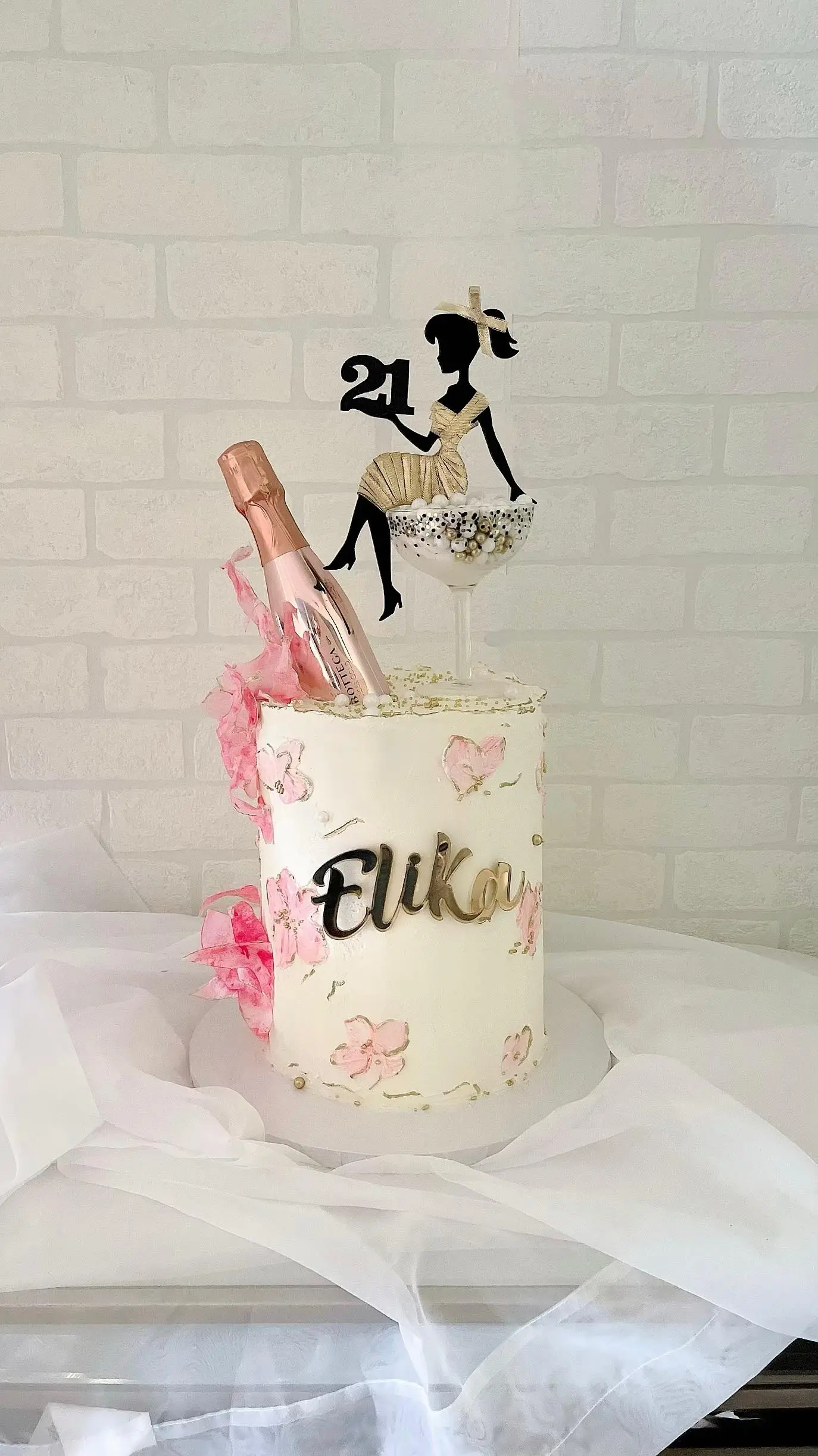 Custom cake with colorful buttercream and fondant decorations by Shabnam Cake House in Richmond Hill