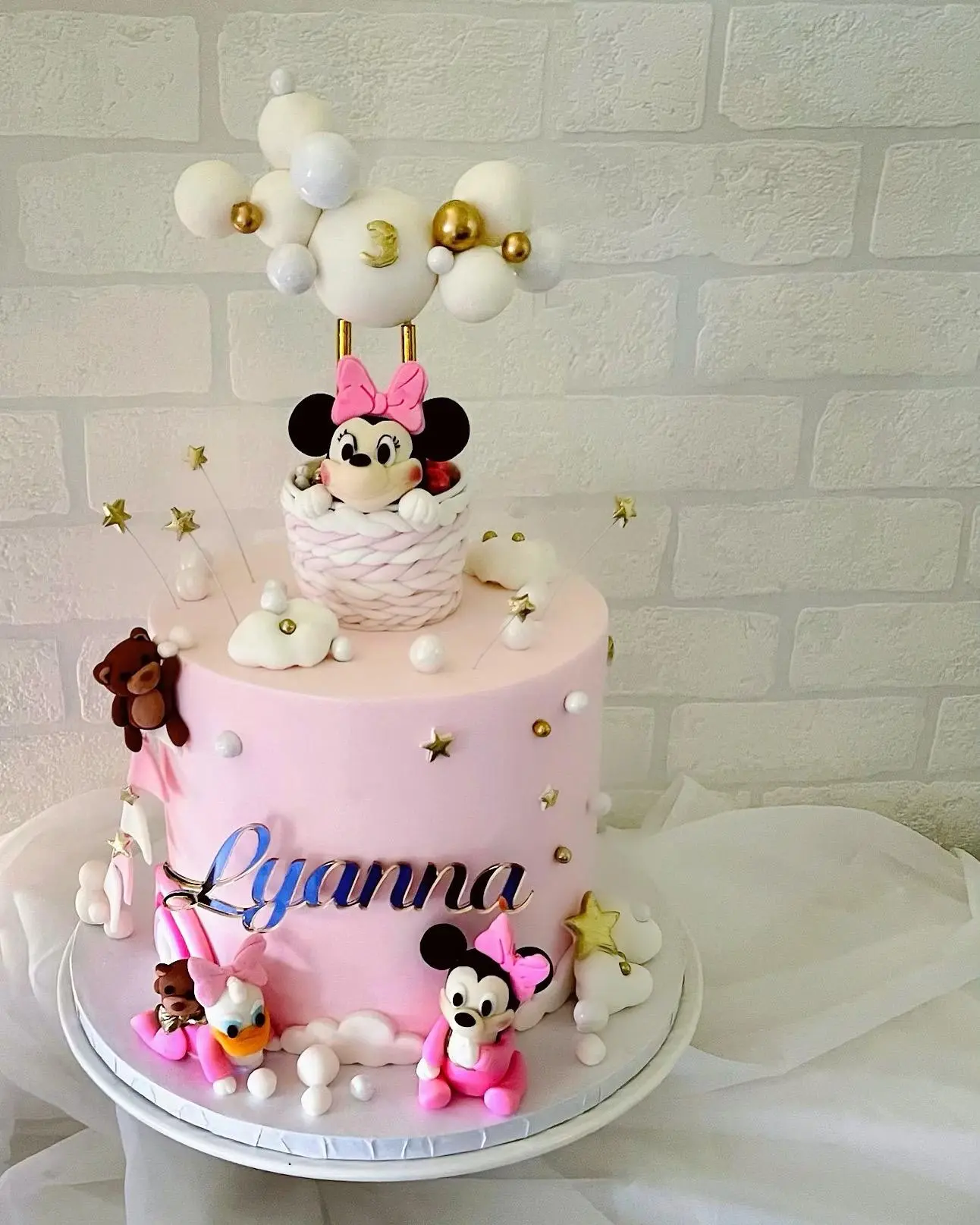 Custom cake with colorful buttercream and fondant decorations by Shabnam Cake House in Richmond Hill