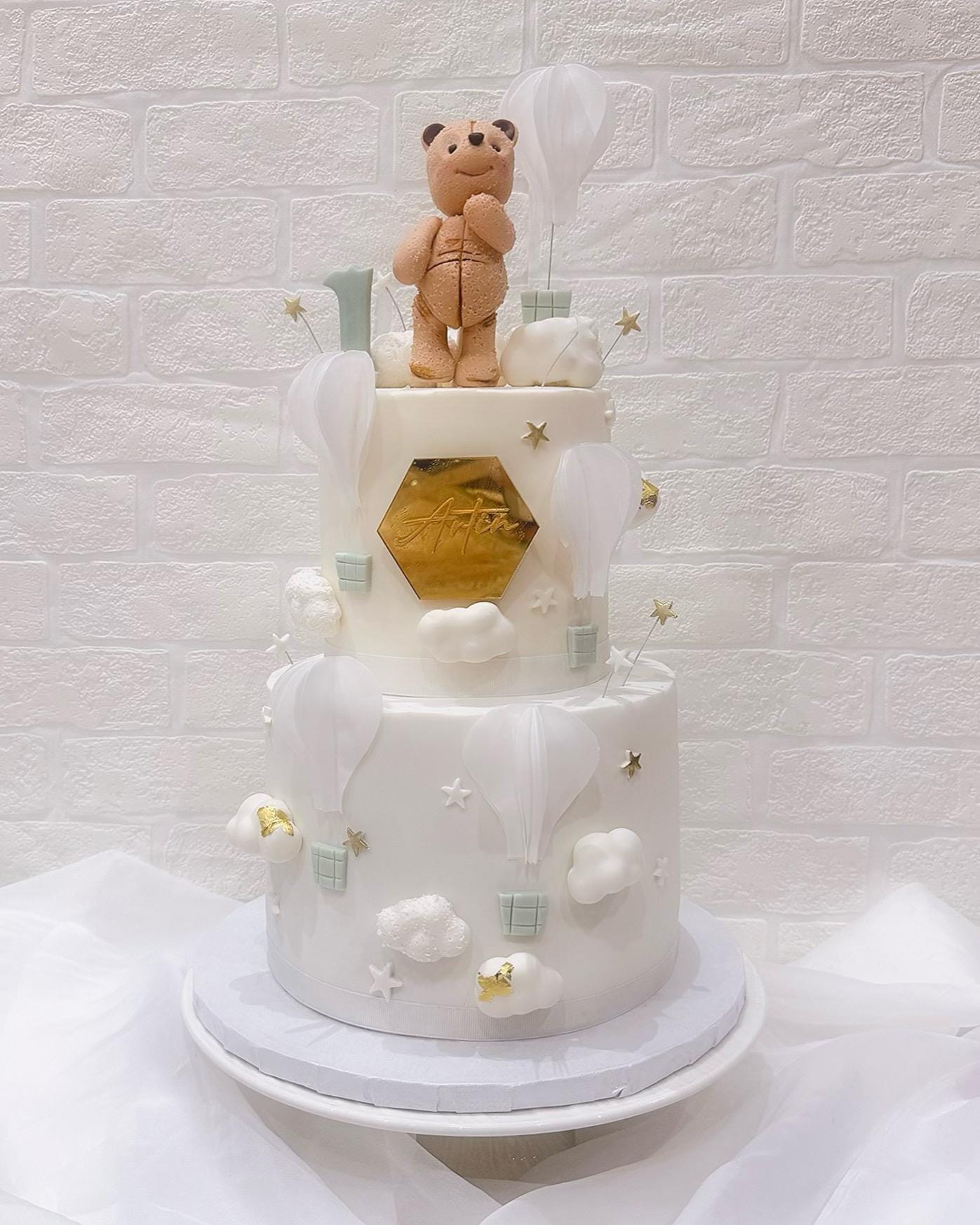 Custom cake with colorful buttercream and fondant decorations by Shabnam Cake House in Richmond Hill