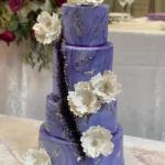 Custom cake with colorful buttercream and fondant decorations by Shabnam Cake House in Richmond Hill