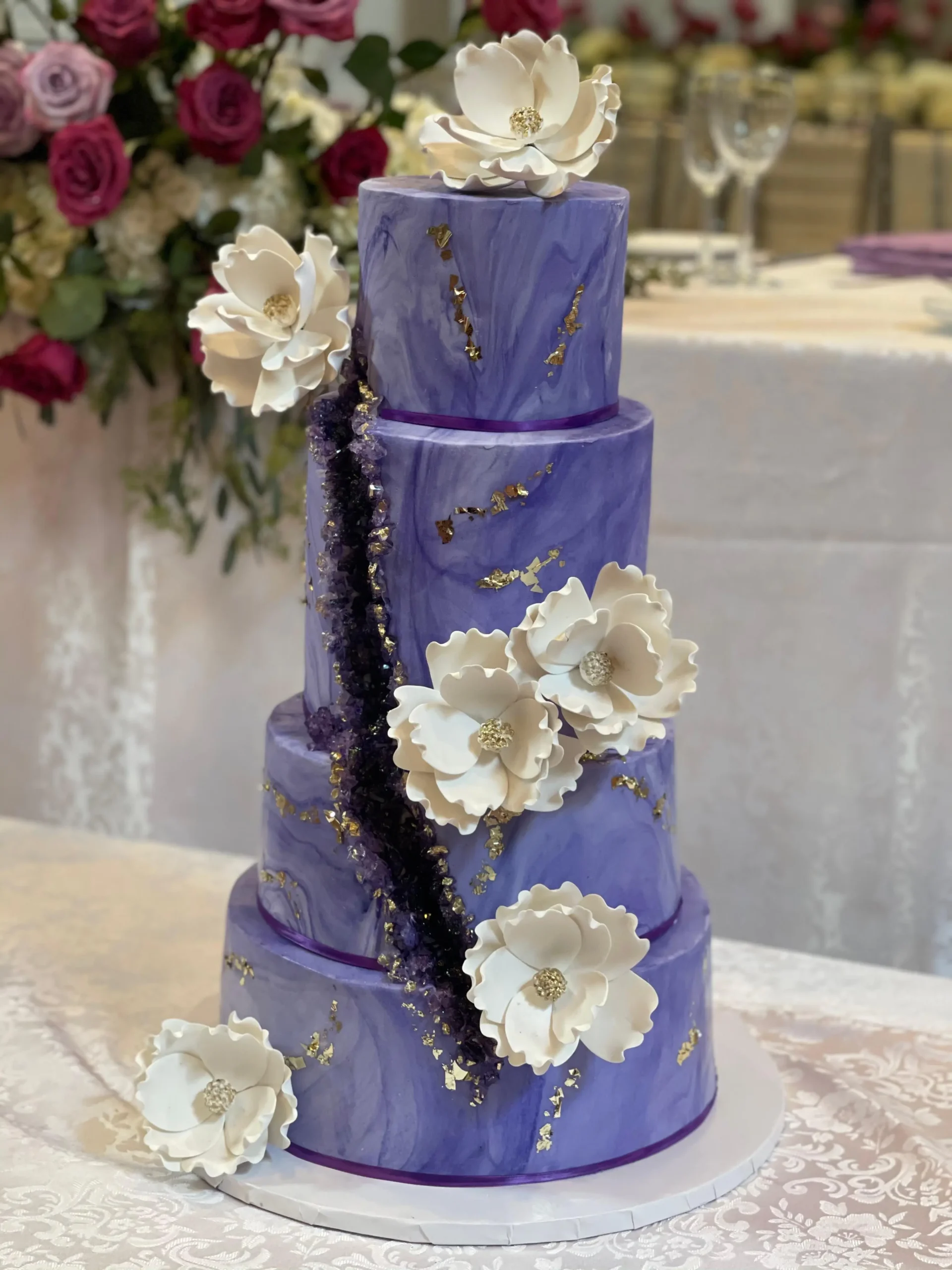 Custom cake with colorful buttercream and fondant decorations by Shabnam Cake House in Richmond Hill