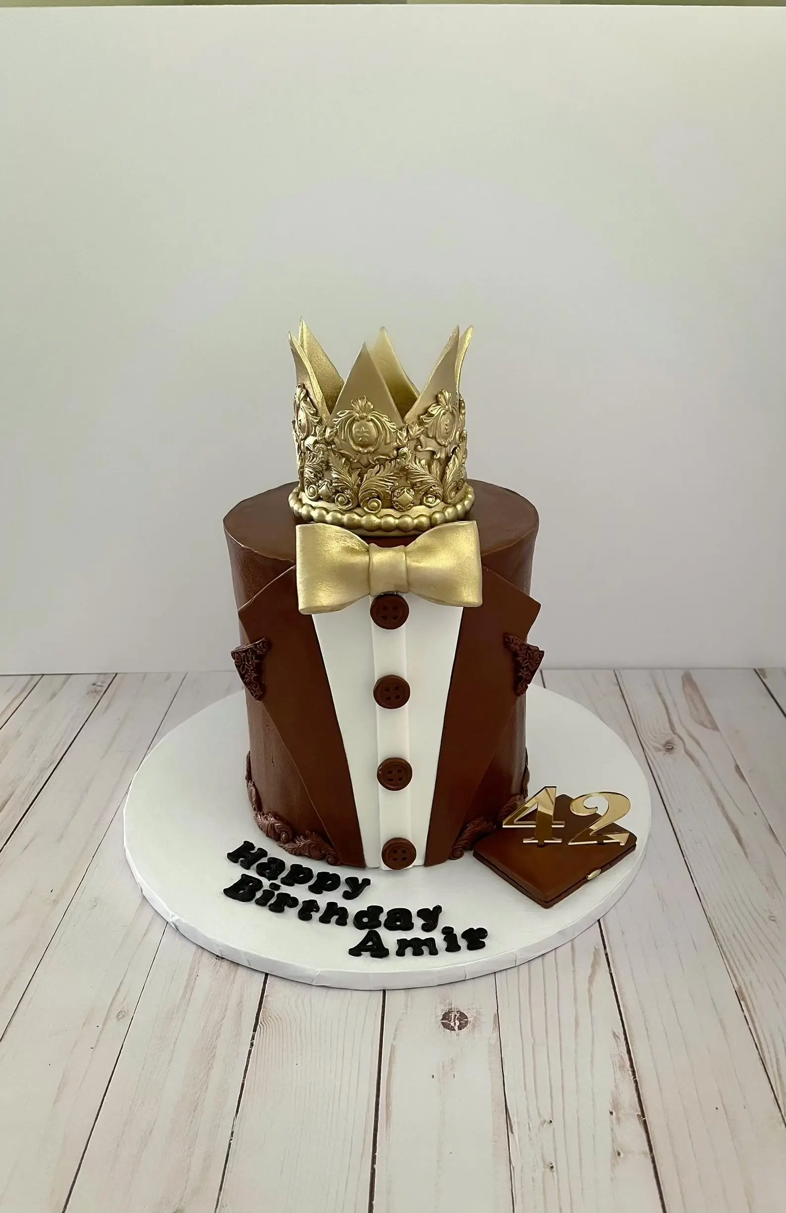 Custom cake with colorful buttercream and fondant decorations by Shabnam Cake House in Richmond Hill